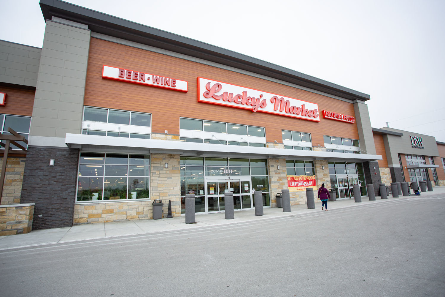 CLOSING THE DOORS: Lucky’s Market will shutter Feb. 12 after two years in Glenstone Marketplace.